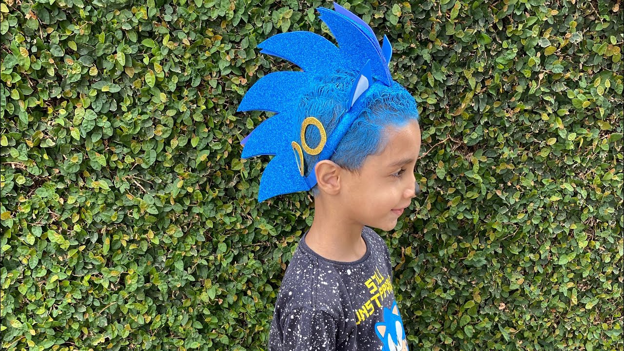 cabelo maluco sonic menino fácil