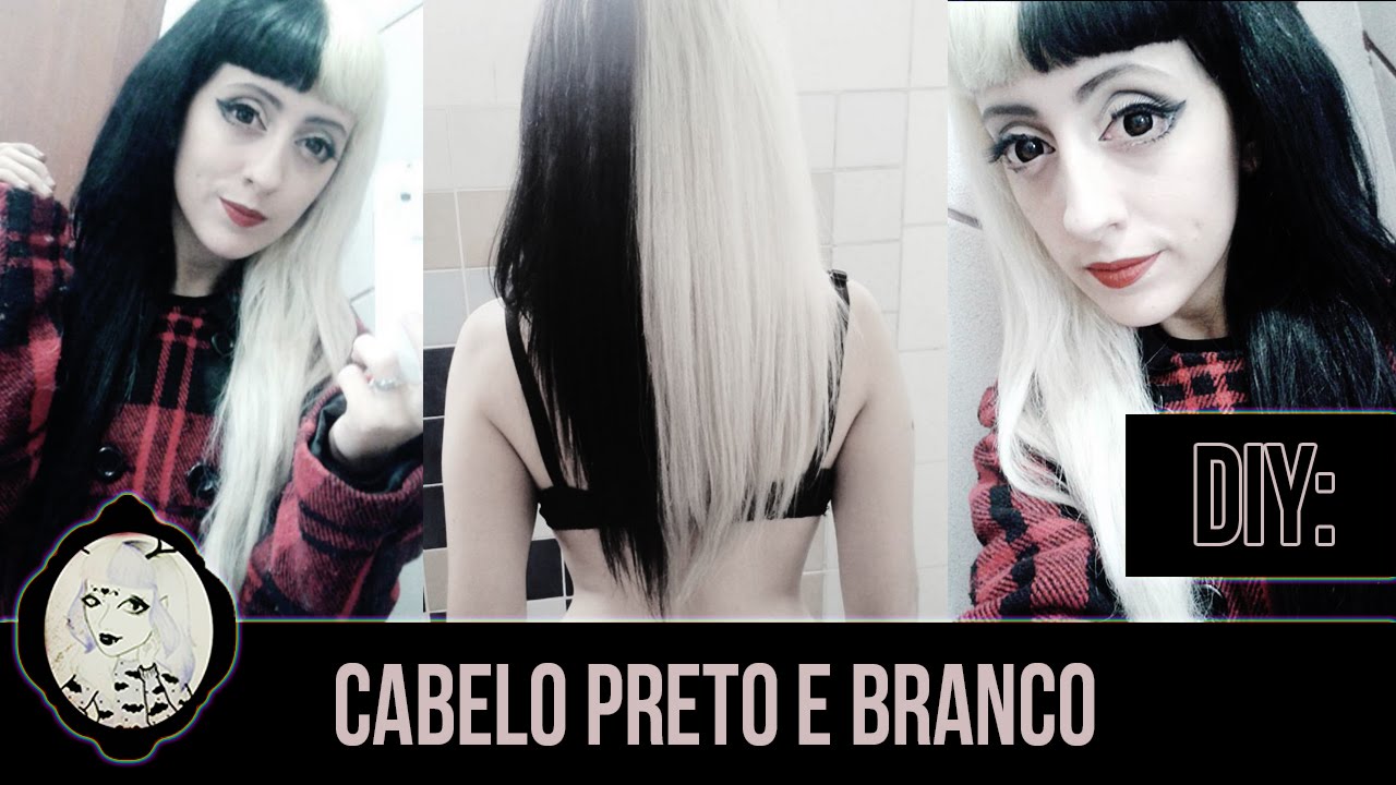 cabelo metade preto metade branco