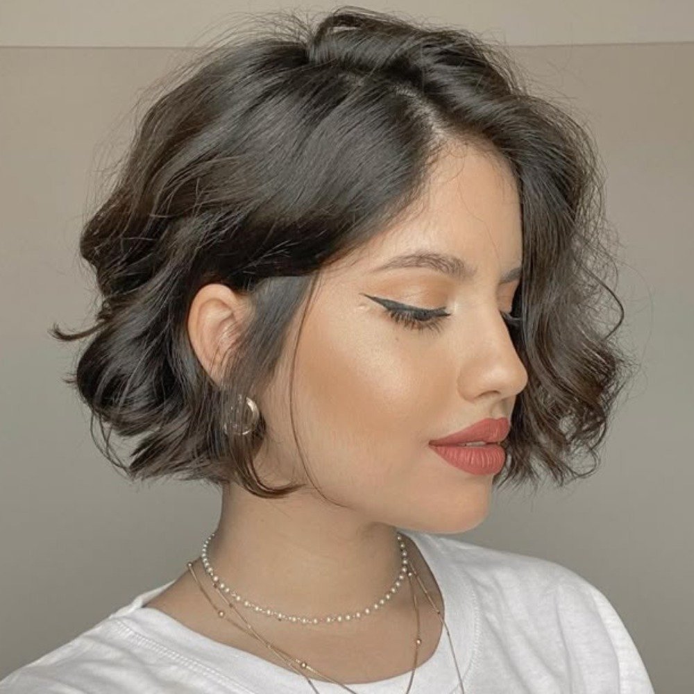 melhor corte para cabelo ondulado curto