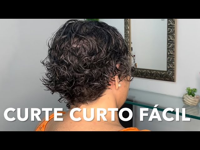 corte curto cabelo ondulado 2A