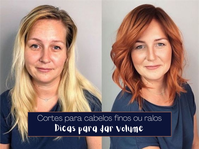 corte com franja para cabelo fino