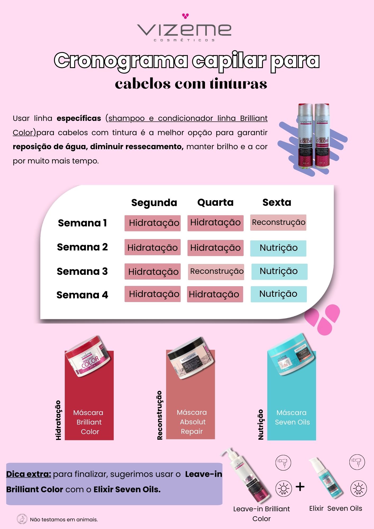 cronograma capilar para cabelo danificado