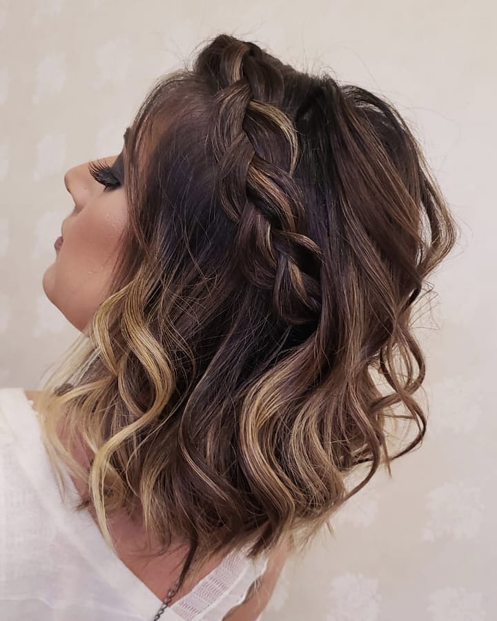 penteado meio solto passo a passo