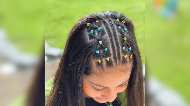 penteado ondulado simples
