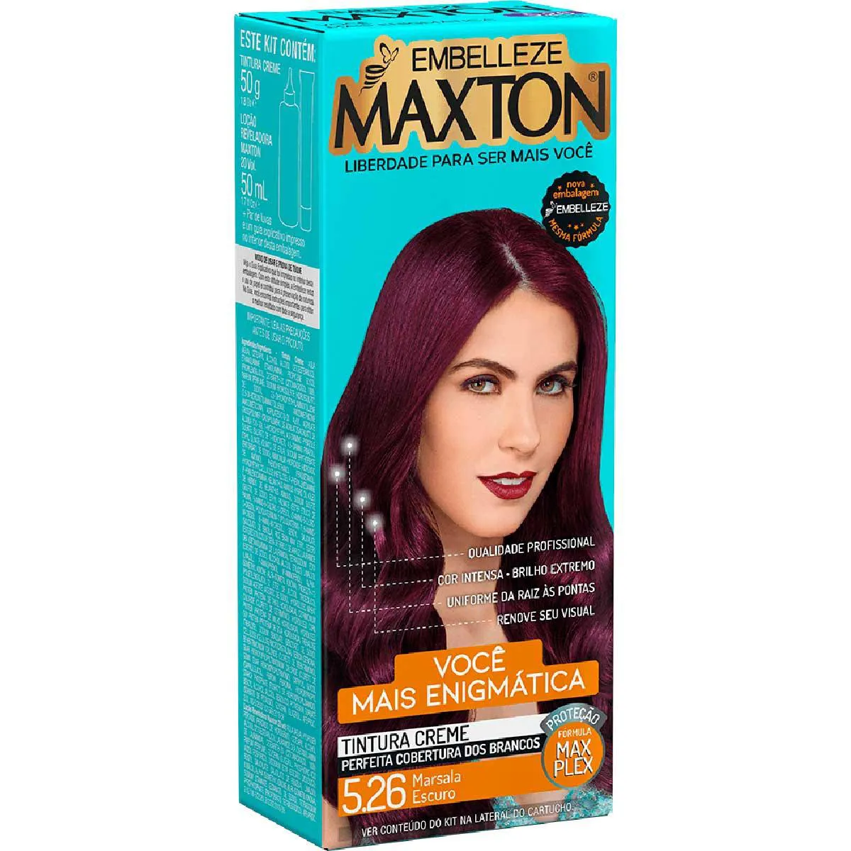 cabelo marsala